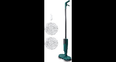 RVV® Electrische Dweil - Dweil - Schrobzuigmachine - met 4 Herbruikbare Pads - Groen- 54cm x 15cm x 10 cm