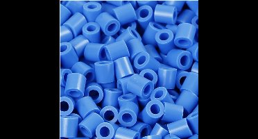 Foto kralen, afm 5x5 mm, gatgrootte 2,5 mm, medium, blauw (17), 6000 stuk