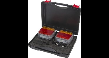 Kramp LA60025 - Draadloze LED Verlichtingsset - Vierkant - 12V Li-ion - Magneetbevestiging