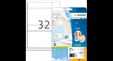 HERMA Etiketten Premium A4 wit 48,3x33,8 mm Papier 320 St.