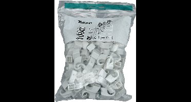 Kopp 348304091 Spijkerclip 348304091 Bundel-Ø (bereik) 10 tot 14 mm Grijs 100 stuk(s)