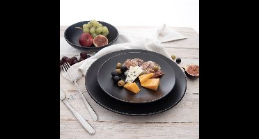 Orion – Diep Dinerbord – Keramiek – Zwart – 800 ml / Ø20,5 cm