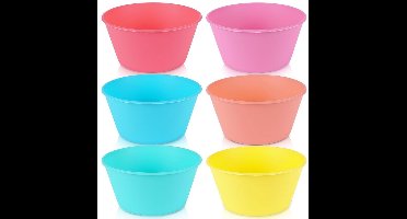 Excellent Houseware - Plastic Schalen - 12,5 cm - 400 ml - 6 stuks