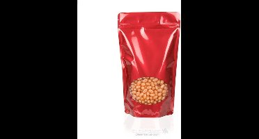 Stazakken Rood met ovaal Venster 17x9x28,5cm | 340 gram (100 stuks)