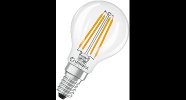 Ledvance LED Filament Kogellamp E14 - 3.4W 470lm 2700K 230V - Ø45mm - Dimbaar - Geschikt voor woonkamer, restaurants, decoratie
