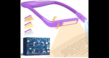 RVV® Neklampje - Neklamp - Flexibele Neklamp - Paars - 3 Standen- Donkerpaars- 19cm x 13cm x 3cm