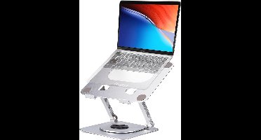Laptop Stand - Ergonomische Aluminium Standaard met 360° Rotatie, Verstelbare Hoogte en Hoek, Vouwbaar en Compatibel met Tablets en Laptops Onder 17 Inch