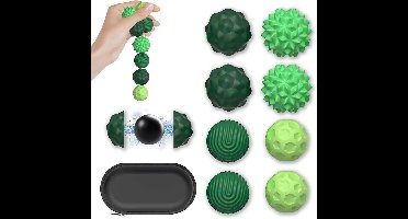 8 Stuks Magnetische Fidget Speelgoed Ballen, Sensorisch Anti-Stress Speelgoed met Siliconen Hoes
