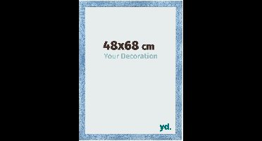Your Decoration - Fotolijst 48x68 cm - MDF - Helder Blauw Geveegd - Pisa