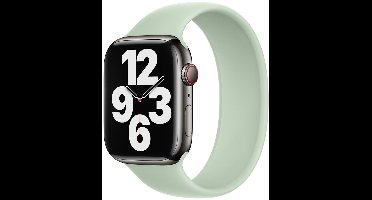Apple Siliconen solobandje voor de Apple Watch | 44/45/46/49 mm - Maat 11 - Mineral Green