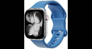 SBG Siliconen Bandje Geschikt voor Apple Watch 9 | 45MM | Sport Horlogeband Blauw