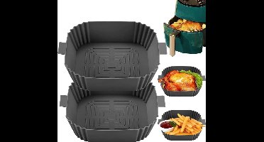 Siliconen bakvorm voor airfryers (grijs)