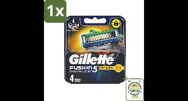 1 x Gillette - Fusion 5 ProGlide Power - Precisie en comfort - 4 Navulscheermesjes- Scheermesjes - Scheren - Scheren Mesjes - Scheren Voor Mannen - Scheren Voor Gevoelige Huid