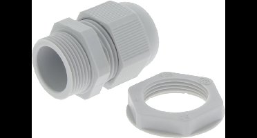 Wartel - met moer - M25 - grijs