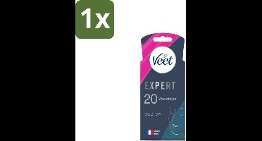 Veet Expert - Ontharingsstrips - Gezicht - Gevoelige Huid - 20 strips - 1 stuk