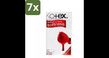 7 x Kotex – Maxi Maandverband – Super – 16 stuks per verpakking - Maandverband - Superabsorberend - Zacht - Comfortabel - Discreet