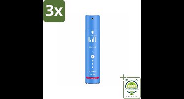 3 x Taft - Ultra 4 - Haarspray - Langdurige fixatie - 250 ml - Grootverpakking - Haarspray - Taft - Ultra Strong - Langdurige Fixatie - Haarverzorging