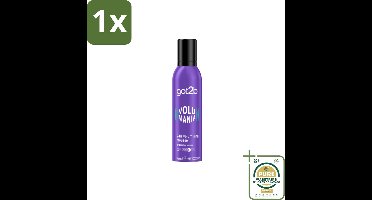 1 x Got2B - Volumemousse - Volumania 24H - 250 ml- Haar Volume - Volumemousse - 24 Uur Hold - Vegan Haarproduct - Natuurlijke Formule