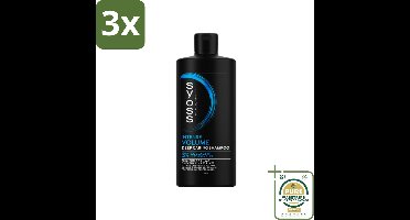 3 x SYOSS - Volume 440 ml - Shampoo - Voor Volumeboost - 440ml - Grootverpakking - Volume Shampoo - Fijn Haar Shampoo - Volumeboost Shampoo - Salonkwaliteit Shampoo - Volume Shampoo Voor Futloos Haar