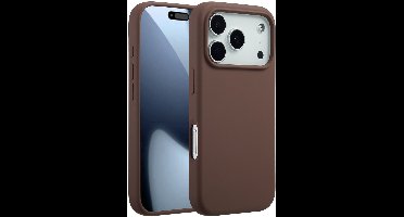 Accezz Hoesje - Geschikt voor Apple iPhone 17 Pro - Liquid Silicone Backcover geschikt voor MagSafe - New Tea Brown