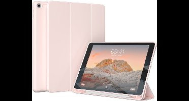 Accezz Tablet Hoes - Geschikt voor Apple iPad 9/8/7 10.2 inch (9e generatie 2021 / 8e generatie 2020 / 7e generatie 2019) - Smart Silicone Bookcase - Roze