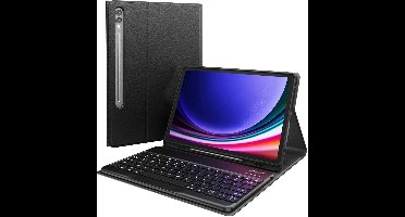 Accezz Tablet Toetsenbord Hoes - Geschikt voor Samsung Galaxy Tab S10 Plus / Galaxy Tab S9 11.0 inch FE Plus / Galaxy Tab S9 11.0 inch Plus - QWERTY Bluetooth Keyboard Bookcase