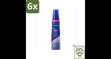 NIVEA - Stylingschuim - Verzorging & Stevigheid - Hittebescherming - 150 ml - Voordeelverpakking - 6 stuks - Langdurige fixatie - Hittebescherming