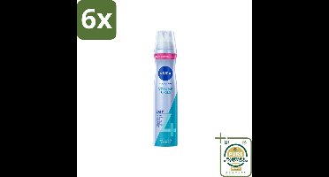 NIVEA - Stylingspray - Volumeverzorging - Sterkte 4 - 250 ml - Voordeelverpakking - 6 stuks - Styling spray - NIVEA