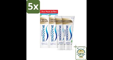 5 x Sensodyne - Tandpasta - Multi Care - Complete Zorg - Duopack - 2 x 75 ml - Grootverpakking - Gevoelige Tanden - Tandpasta - Tandvlees - Fluoride - Gevoeligheid