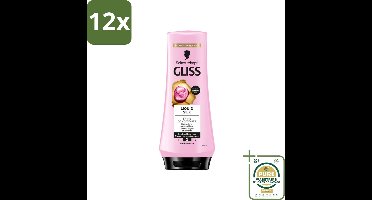 Gliss - Hair Repair - Conditioner met Liquid Silk voor Zijdezacht Haar - 200 ml - Voordeelverpakking - 12 stuks - Zijdezacht haar - Dof haar