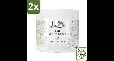 Therme - Zen White Lotus - Bodybutter - Hydraterend - Verzorgend - 225gr - Voordeelverpakking - 2 stuks - Lotus geur - Jasmijn geur