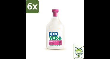 Ecover - Wasverzachter - Appelbloesem & Amandel - 1 liter - Voordeelverpakking - 6 stuks - Wasverzachter - Appelbloesem