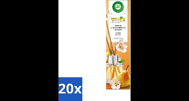 Air Wick - Geurstokjes - Zoete Gekarameliseerde Peer - Essentiële Oliën - 40 ml - Bulkverpakking - 20 stuks