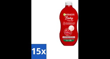 15 x Garnier - Body - Bodylotion - Repair - Herstellend & Hydraterend - 400 ml - Bodylotion - Herstellende Lotion - Hydraterende Lotion - Droge Huid - Huidverzorging