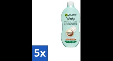 5 x Garnier - Body - Bodylotion - Intensive 7 Days - Herstellend - Karitéboter & Probiotica - 400 ml - Bodylotion - Hydratatie - Huidverzorging - Droge Huid - Huidbarrière
