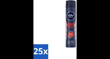 NIVEA MEN – Anti-transpirant spray – Dry Impact – 200 ml - Bulkverpakking - 25 stuks