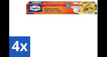 Toppits – Magnetronfolie – 15 m - Voordeelverpakking - 4 stuks