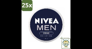 25 x NIVEA MEN - Crème - Bodycrème - 150 ml - Grootverpakking - Crème Voor Mannen - Crème Voor Gezicht - Crème Voor Lichaam - Crème Voor Handen - Dagcrème
