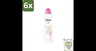 Dove – Deodorant Spray – Beauty Finish – 150 ml - Voordeelverpakking - 6 stuks - Stralende huid - Geur magnolia
