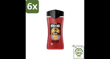 Axe – Douchegel 3-in-1 – Sunset Fresh – 250 ml - Voordeelverpakking - 6 stuks - Geur - Lichaam