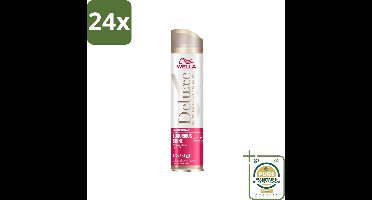 Wella – Deluxe Luxurious Shine – Haarspray – 250 ml - Voordeelverpakking - 24 stuks - UV bescherming - Anti-pluis