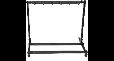Robuuste metalen gitaarstandaard, rek, organizer, houder, instrumentaccessoire (5 vakken)