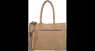 Zebra Trends Rosalyn Shopper 15,6 inch - Laptopvak - School - Werk - Laptoptas - Dames - Tote Bag - Dames Tas - Zand