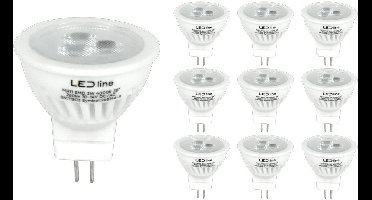 LED line PRIME LED Spot GU4 MR11 - 3W (vervangt 30W) - 330lm - Ø35mm - 12V - Energiezuinig - 10 stuks