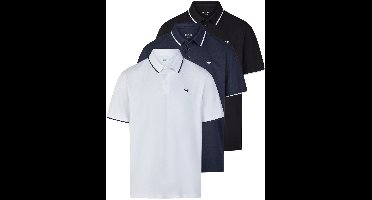 Mustang Heren Polo Mustang Pablo 3er Pack regular fit Veelkleurig 3XL Volwassenen - gemaakt van 100% katoen