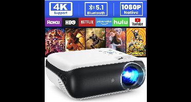 RVV® Mini beamers - Projector - Mini beamer - Wit - 24cm x 10cm x 21cm