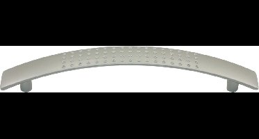 Starx Greep perfo - gebog - 128mm - RVS-kleur