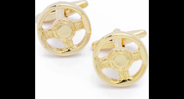 Manchetknopen - Auto Stuur Goudkleurig Autostuur