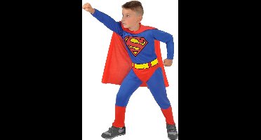Dc Comics Verkleedpak Superman Jongens Rood/blauw 3-delig Maat 110-122