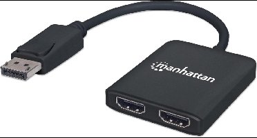 Manhattan 152716 DisplayPort-splitter – 2 poorten – 3810 x 2160 Pixel